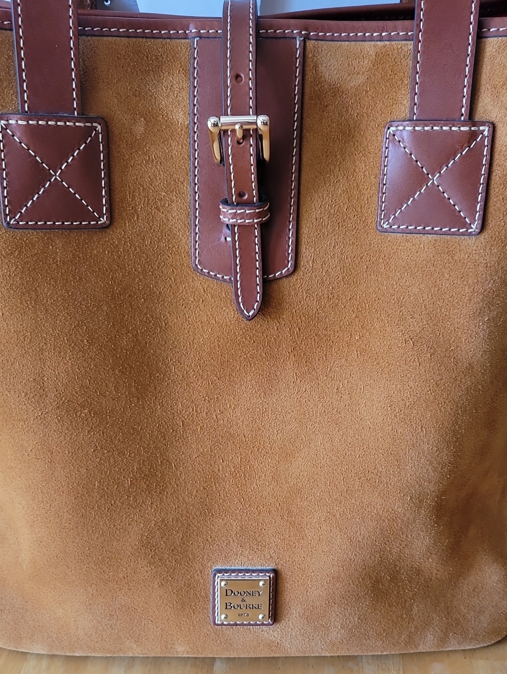 Dooney & Bourke Archives 1997 Suede Large Tote - Picture 7 of 16